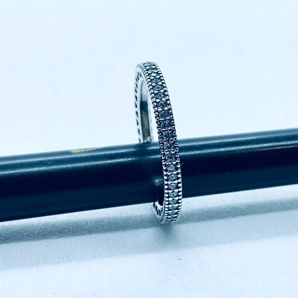 Pandora Sparkle and Hearts Silver Ring - Picture 3 of 7